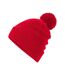 Bonnet Snowstar Rouge Classique Beechfield-3
