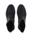 Womens/ladies Clip Block Heel Ankle Boots Black Miso-3