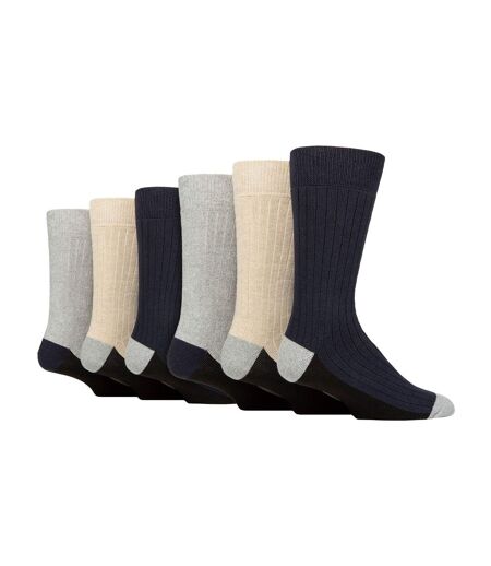 Wildfeet - 6 Paires Homme Chaussettes Bottes Coton Randonnée