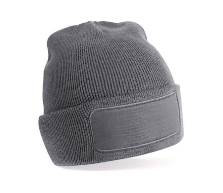 Bonnet avec patch - Adulte - B445 - gris graphite