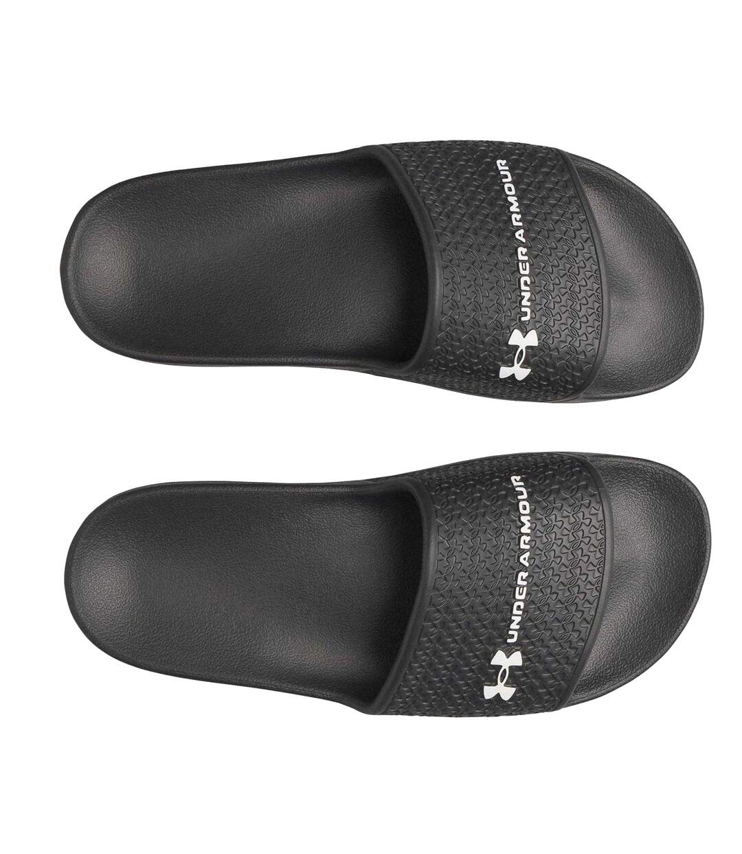 Claquettes Motif/style 1 Seule Sangle Lite Femme Noir Blanc Under Armour-3