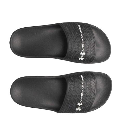 Claquettes Motif/style 1 Seule Sangle Lite Femme Noir Blanc Under Armour