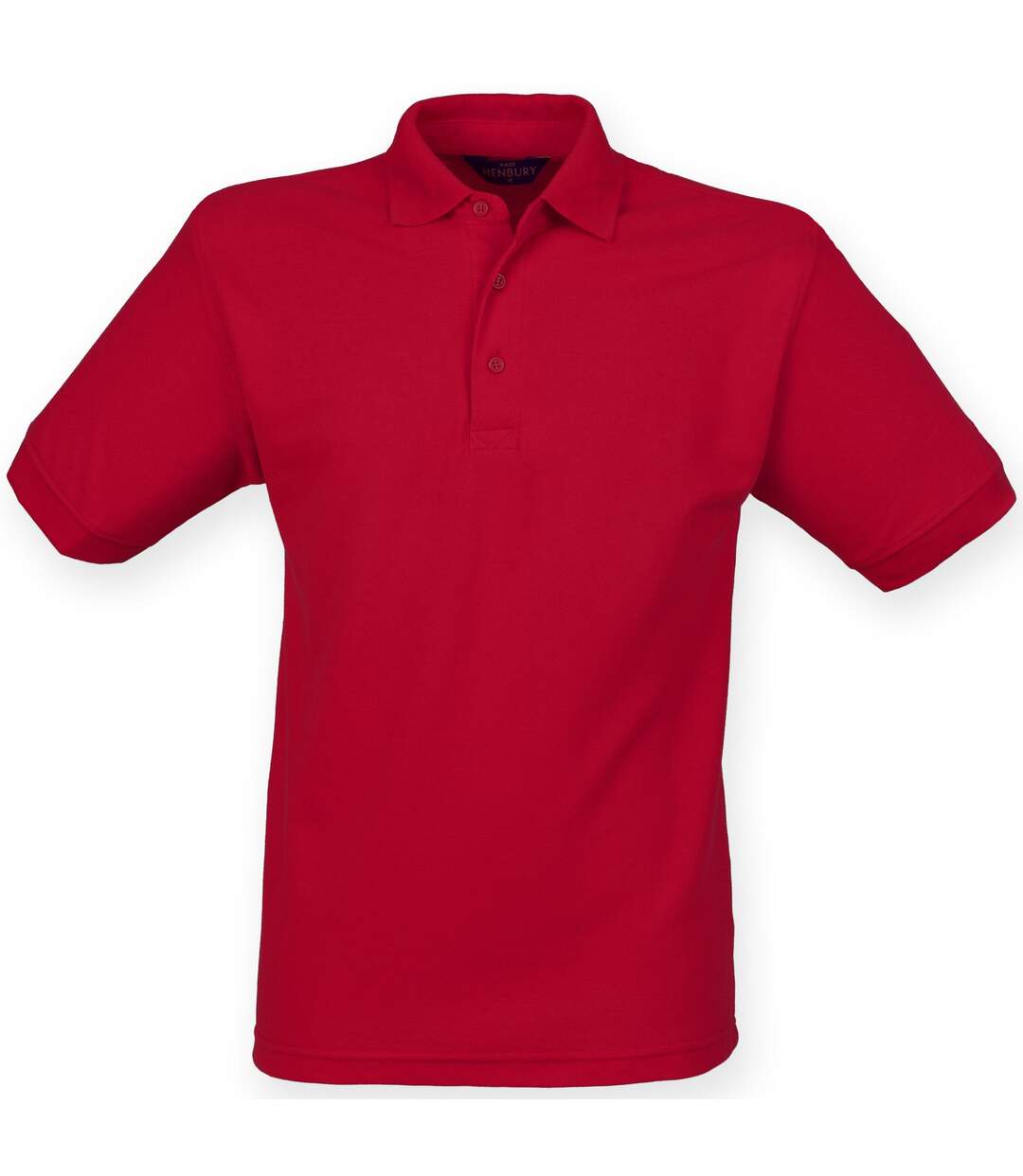 Henbury Mens Short Sleeved 65/35 Pique Polo Shirt (Red)