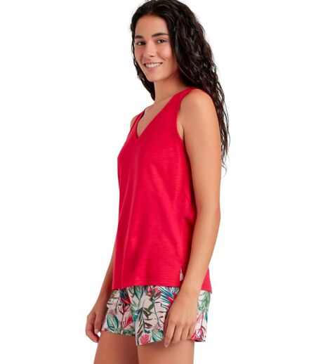 Pyjama short débardeur Tropical Spirit Admas