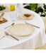 Lot de 6 Assiettes Plates Anna 25cm Crème-3
