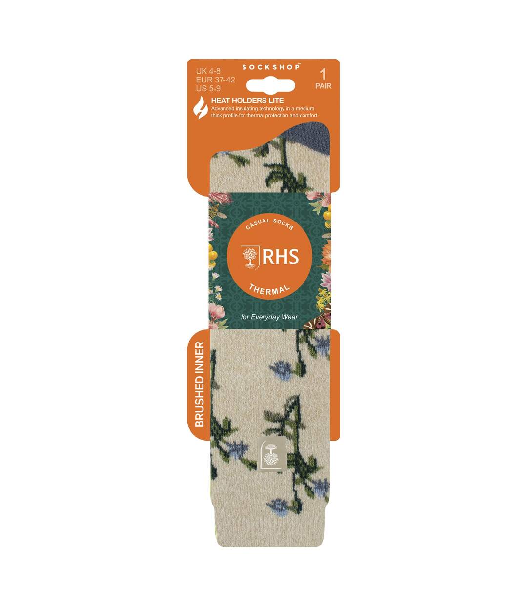 Long Wellington Boots Socks For Women | Floral Welly Socks-2