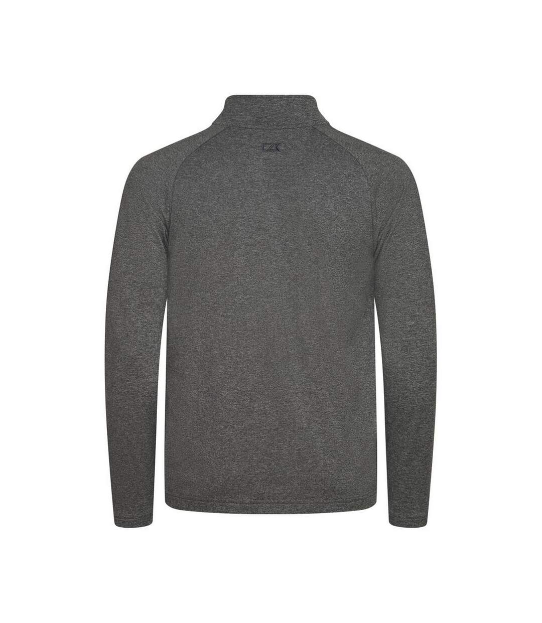 Mens Adapt Full Zip Fleece Jacket Anthracite Melange Cutter & Buck-2