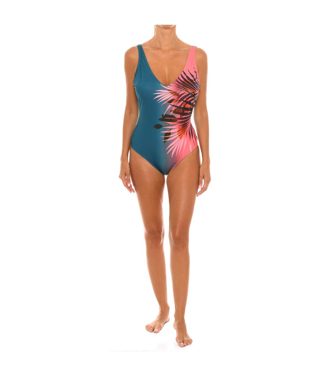 V-neck swimsuit 46207 women-1