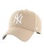 Casquette De Baseball Motif/style New York Yankees Mlb Beige Crème 47-1
