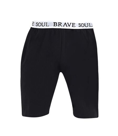 Short de pyjama homme noir Brave Soul