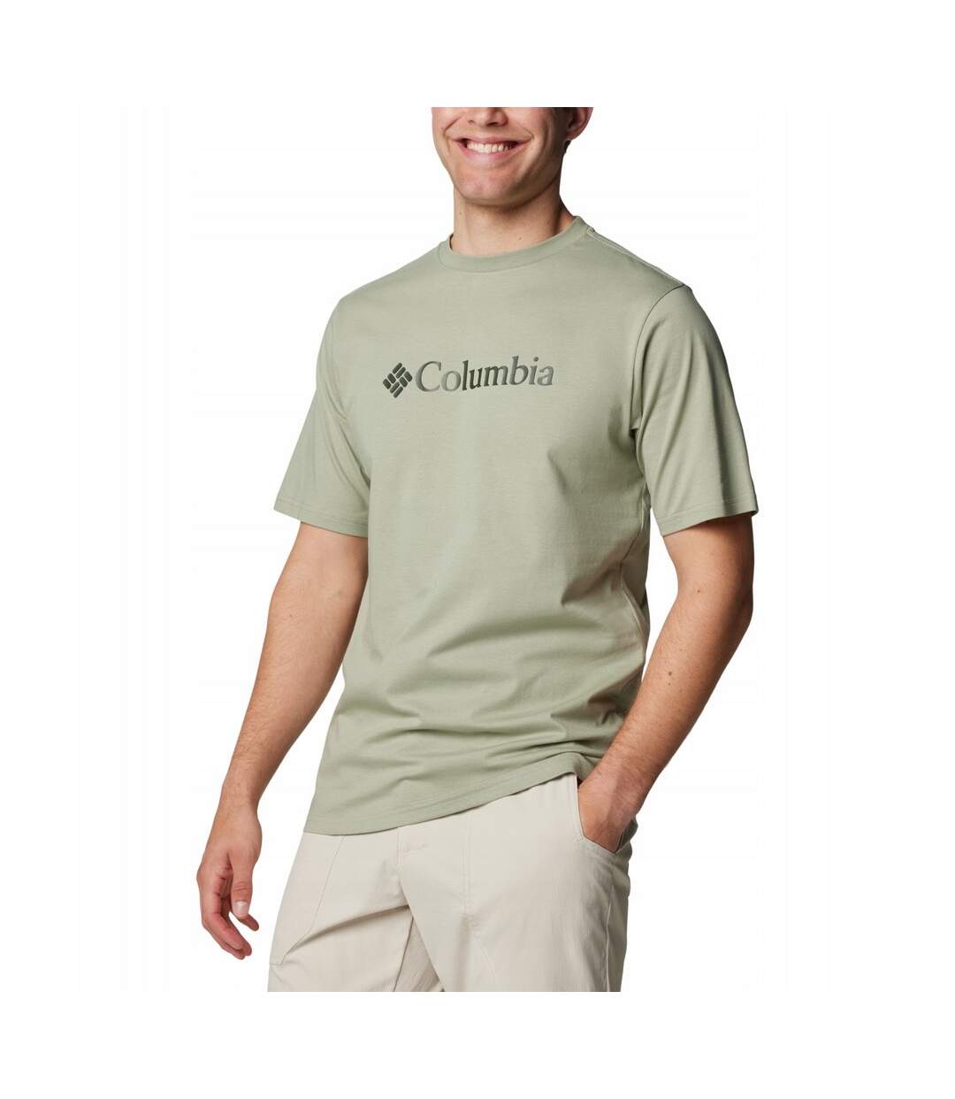 T-shirt Motif/style Logo Basic Homme Safari Columbia-1