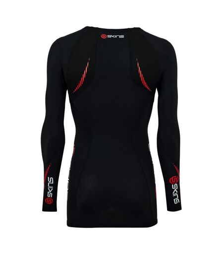 Mens A200 Back Print Compression Shirt Black Skins