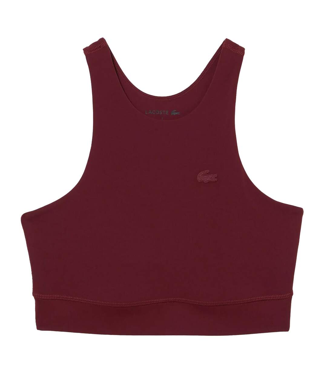 Brassière de sport femme bordeaux Lacoste-1