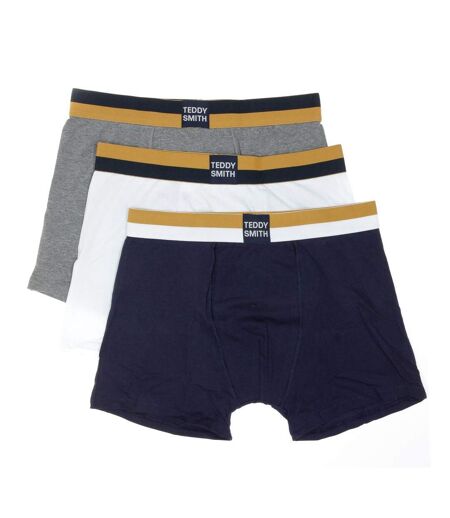 Lot de 3 boxers marine/blanc/gris homme teddy smith 1ts/52/9