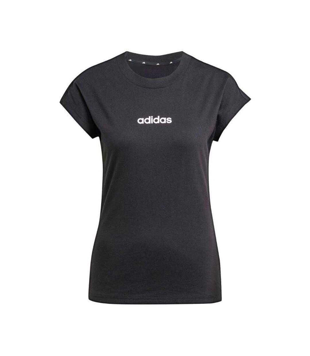 T-shirt Motif/style Linéaire Essentials Femme Noir Adidas-2