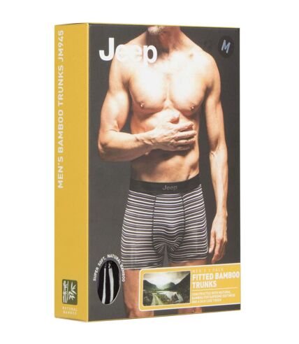 JEEP - 2 Pk Mens Soft Bamboo Fibres Fitted Trunks