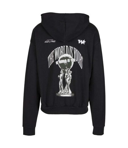 Sweat À Capuche Surdimensionné Your World Pour Hommes Noir Mister Tee
