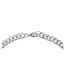 Metal Curb Chain Necklace One Size Silver Fabric-3