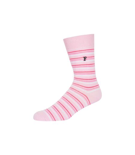 Chaussettes waterfall adulte rose / gris / noir French Connection