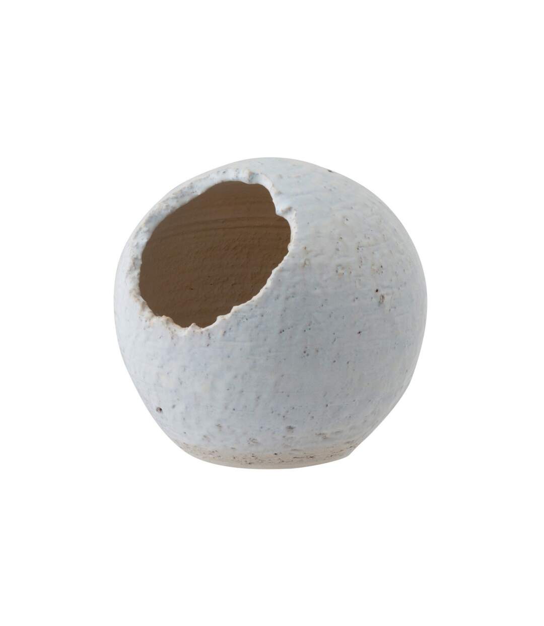 Cache-Pot en Céramique Oblique 22cm Blanc-1