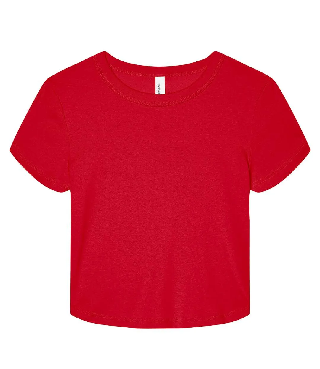 Haut court baby femme rouge uni mélange Bella + Canvas-1