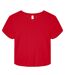 Haut court baby femme rouge uni mélange Bella + Canvas-1