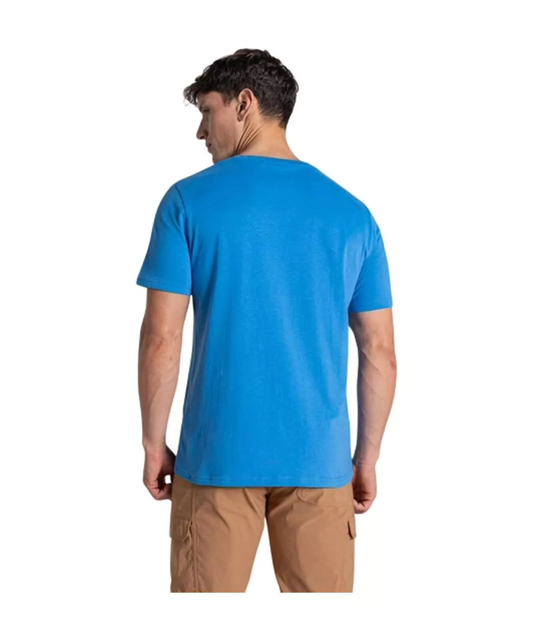 Mens Lucent Ii Slogan Short-sleeved T-shirt Sky Azure Craghoppers-3