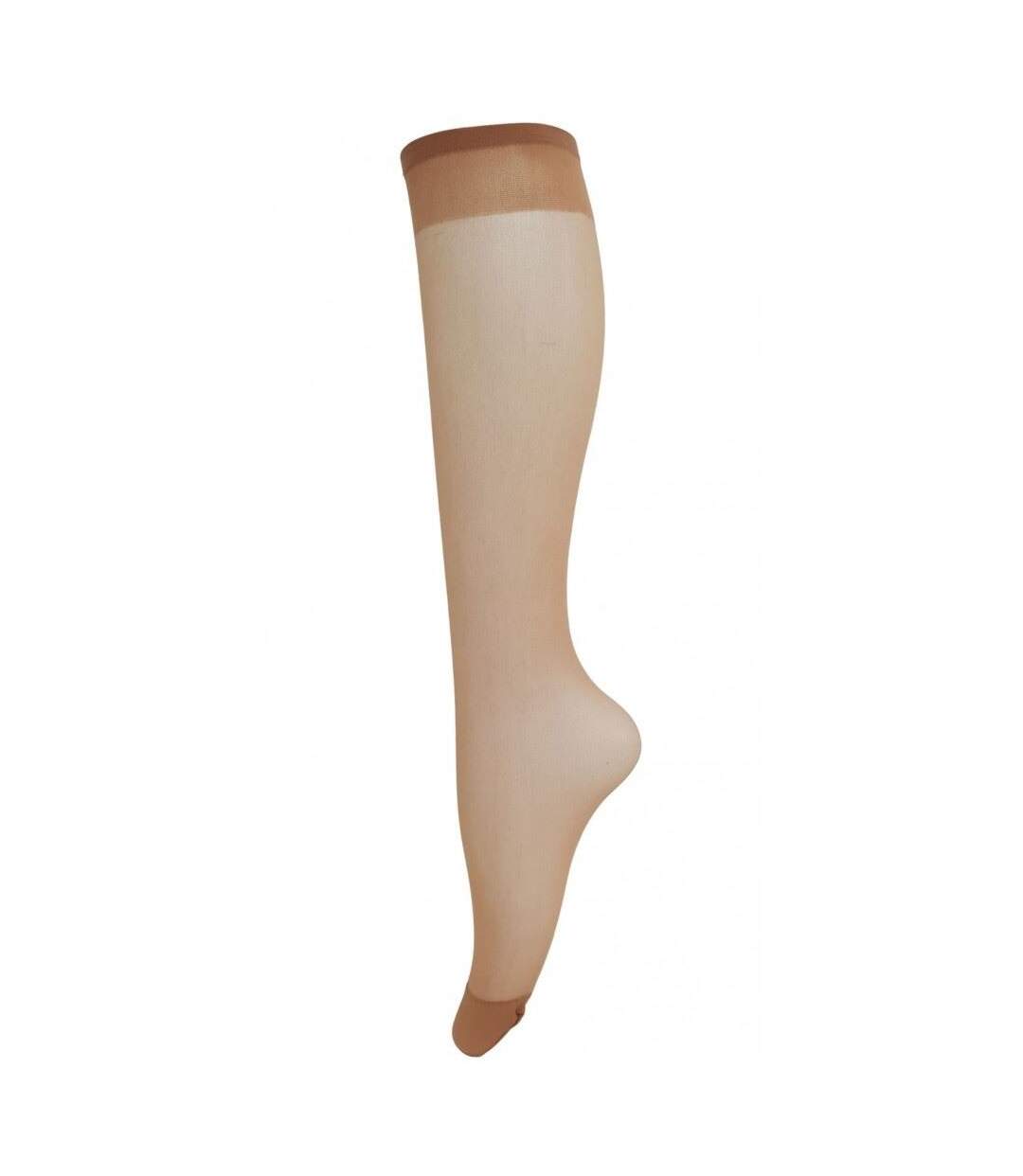 Bas Montant Aux Genoux 3 Paires Femme Jaune Joanna Grey-2