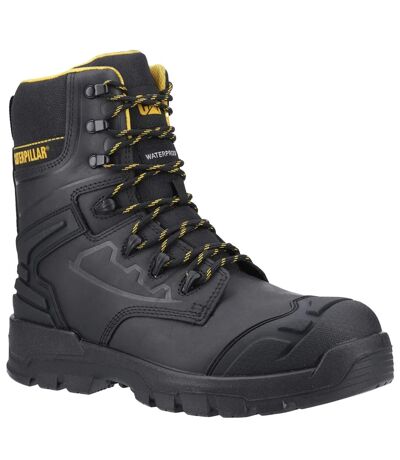 Mens Striver Safety Boots Black Yellow Caterpillar