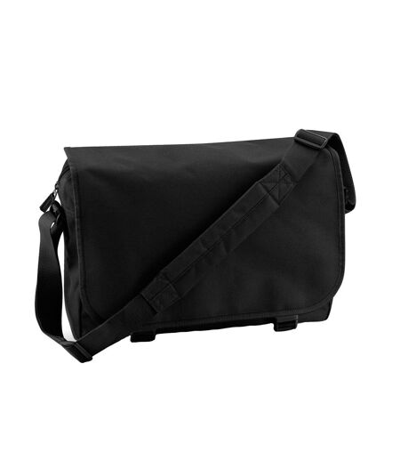 Plain messenger bag one size black Bagbase