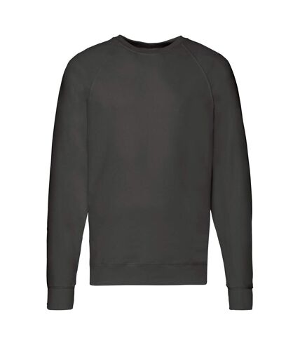 Fruit Of The Loom Mens Lightweight Raglan Sweatshirt (240 GSM) (Light Graphite) - UTBC2653