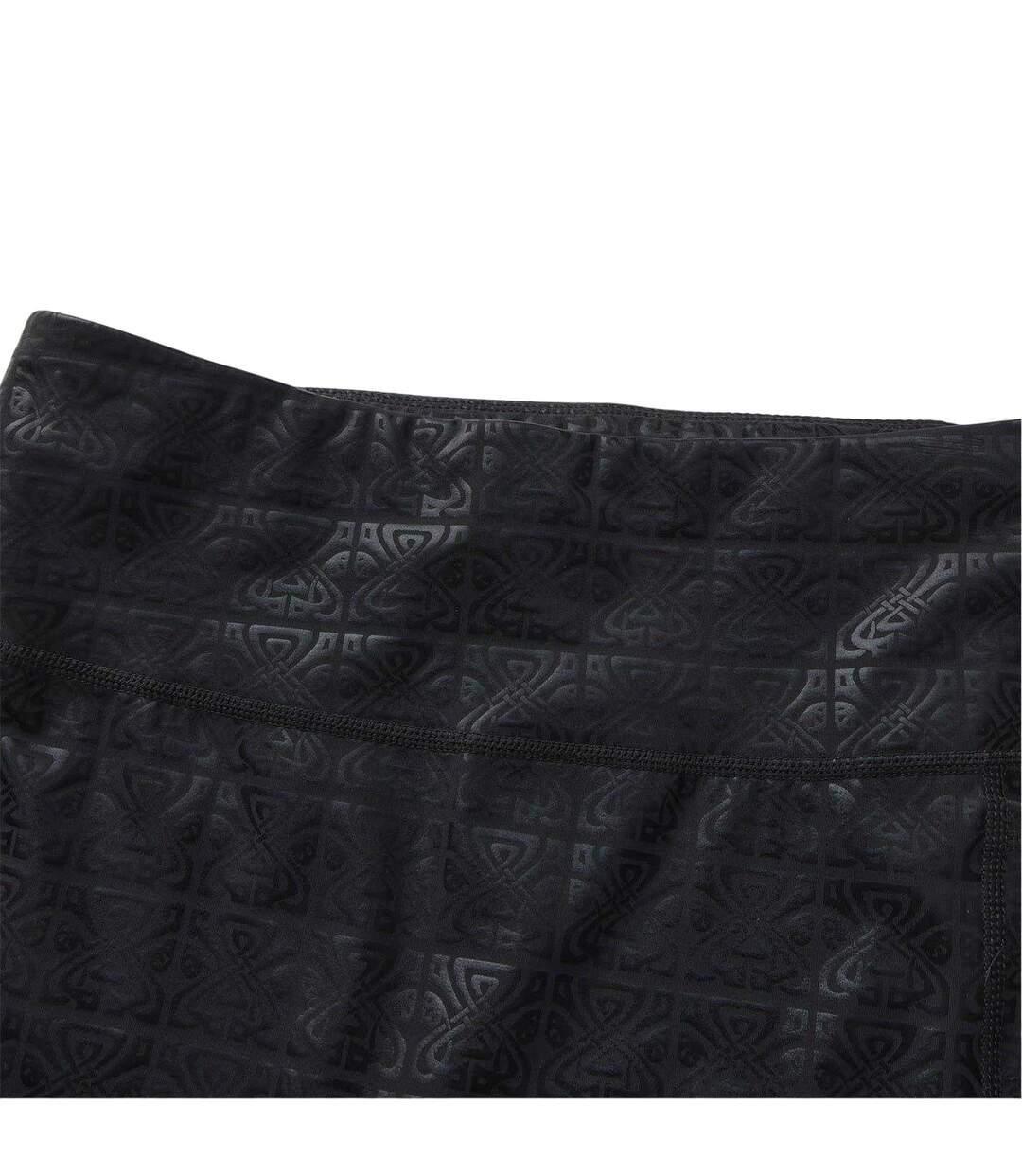 Womens/ladies Move Patterned High Rise Leggings Black Biba-4