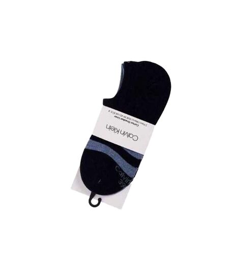 Chaussettes Motif/style Rayures Contrastées Homme Bleu Marine Calvin Klein