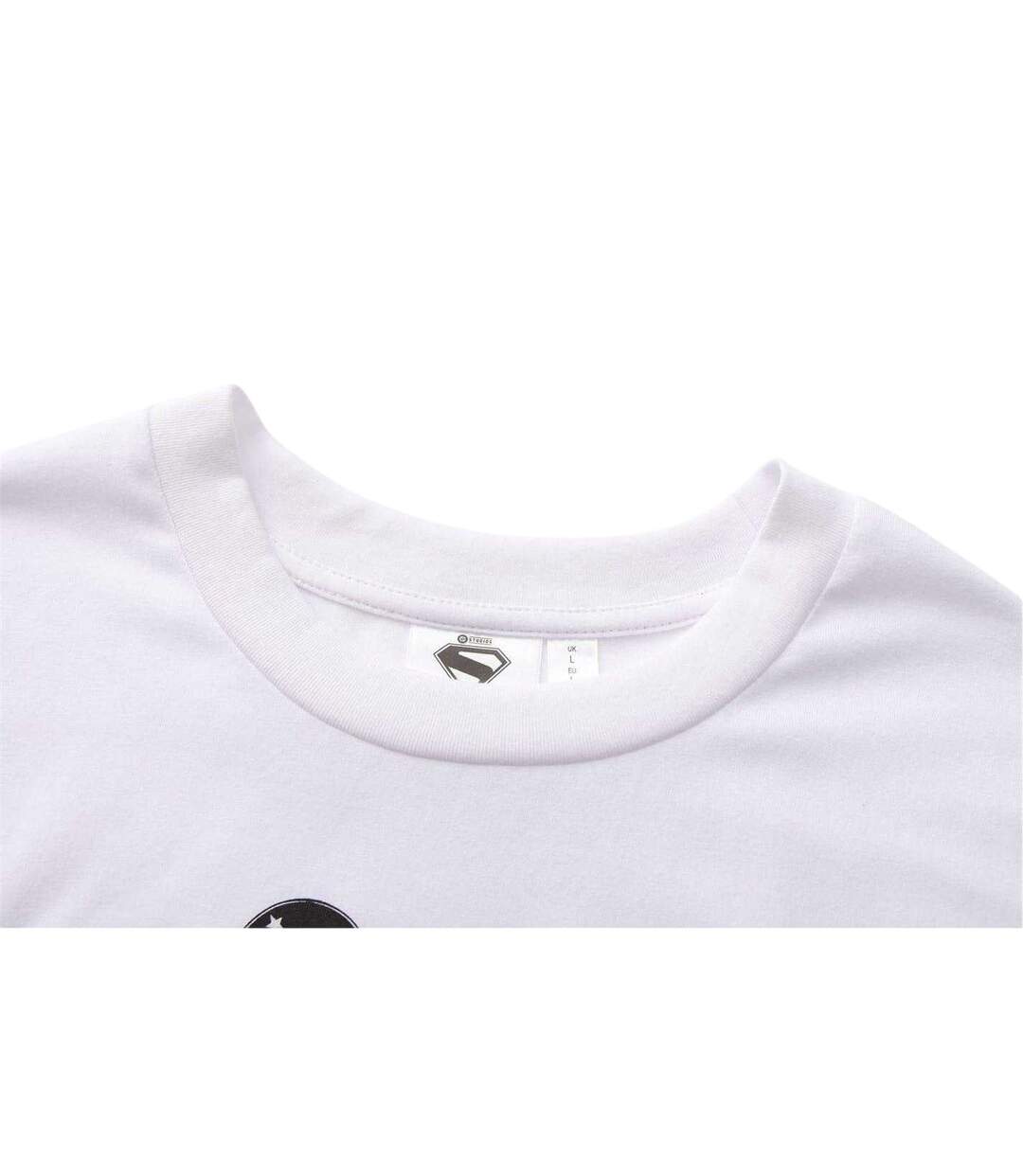 Mens Cotton T-shirt White Red Yellow Superman-4