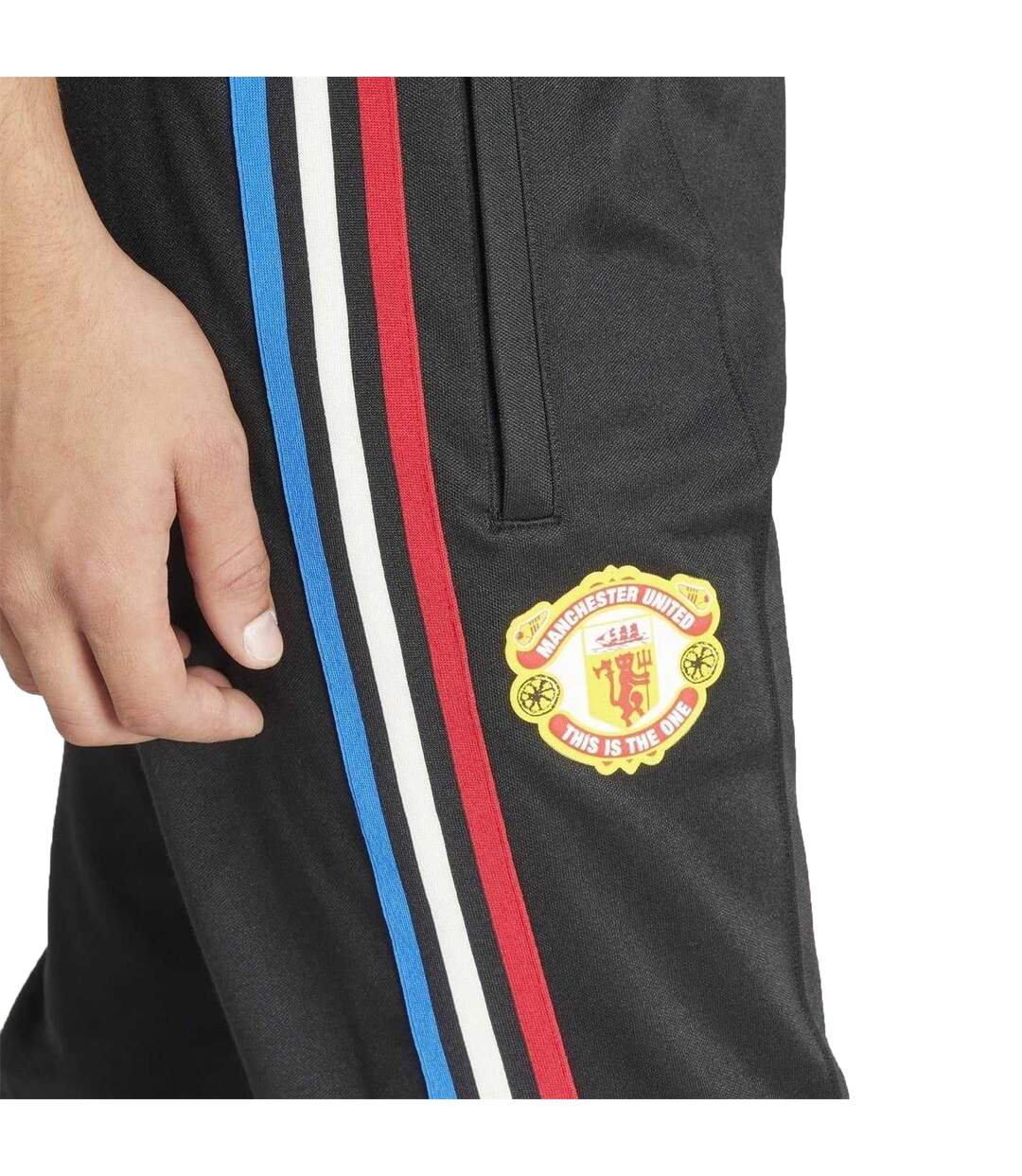 Mens Manchester United Fc Tracksuit Bottoms Black Adidas-4