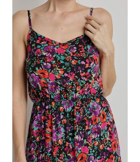 Robe longues volantée fines bretelles
