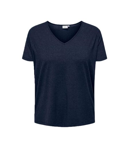 T-shirt Marine Femme Only Carmakoma Tape Top