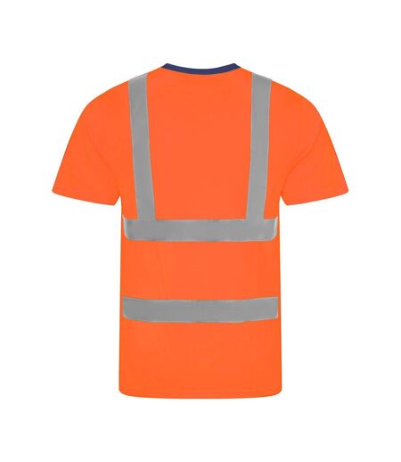 PRORTX T-shirt Hi-Vis pour hommes (Orange/Marine) - UTRW9207