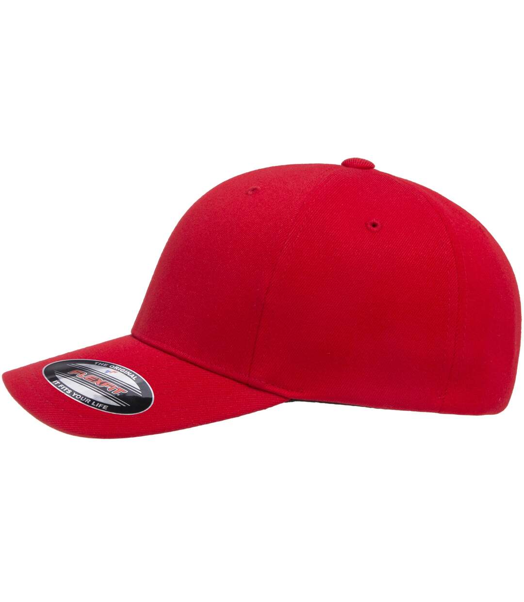 Casquette de baseball flexfit adulte rouge Yupoong-3