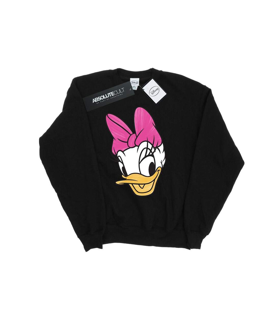 Disney Sweatshirt peint Daisy Duck Head Womens/Ladies (Noir) - UTBI26956-1