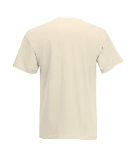 Mens Value Short Sleeve Casual T-Shirt (Beige) - UTBC3900