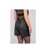 Jupe-short simili cuir effet portefeuille XYLISSE - Dona X Lisa-2
