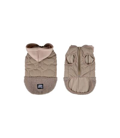 Manteau Matelassé Pour Chien Teddy 30cm Beige