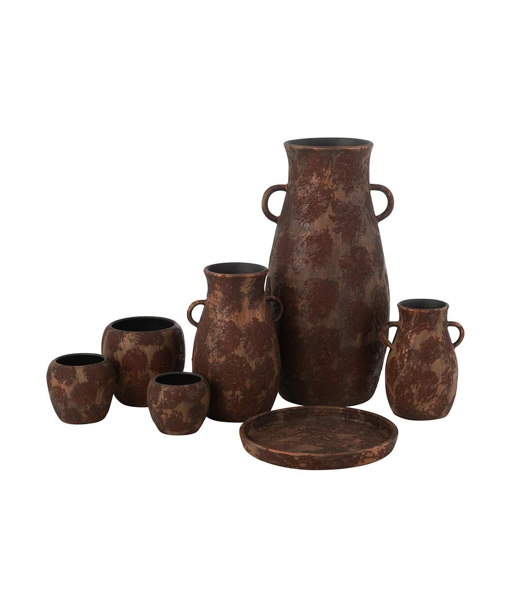 Vase en Terre Cuite Amphore 30cm Marron-4