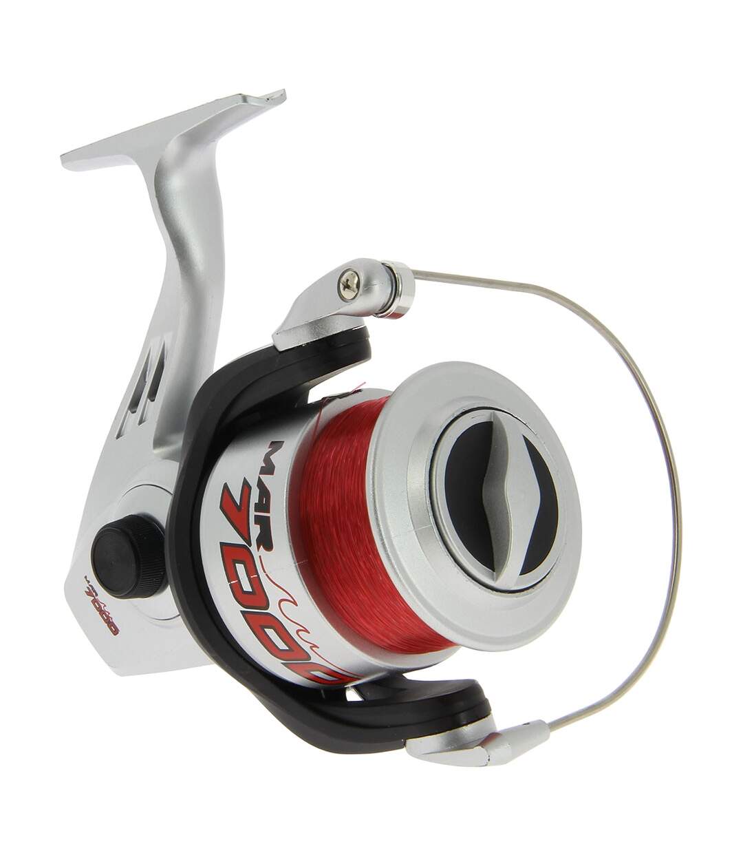 Mar7000 Fishing Reel One Size Silver Red Black Angling Pursuits-2