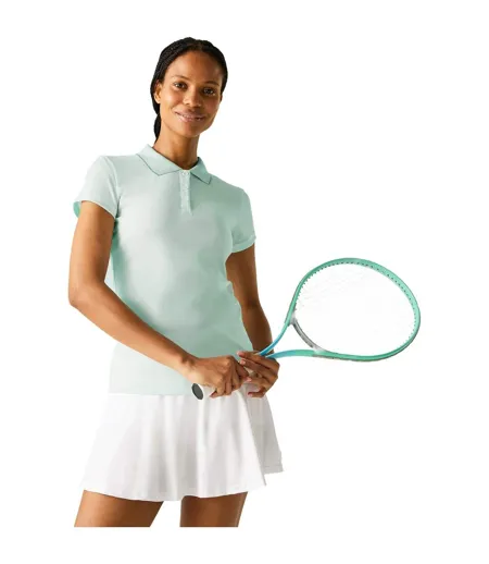 Polo Manches Courtes Maverick Femme Turquoise Pâle Regatta