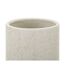 Vase Cylindrique en Céramique Bubbles 28cm Crème-3