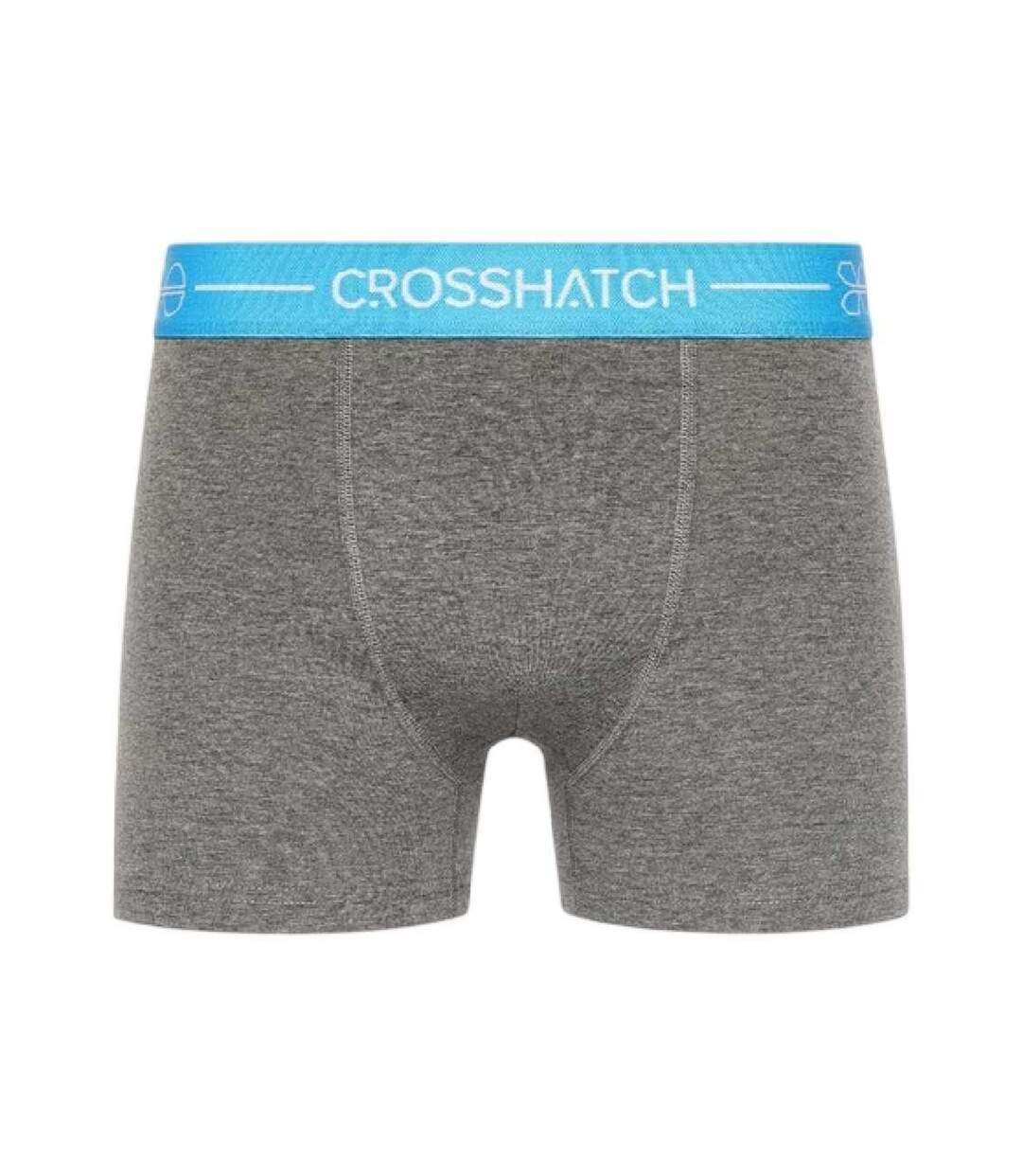 Pack Of 3  Mens Astral Logo Boxer Briefs  Charcoal Marl Crosshatch-2