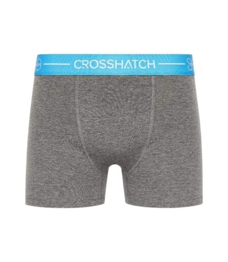 Pack Of 3  Mens Astral Logo Boxer Briefs  Charcoal Marl Crosshatch