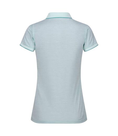 Polo manches courtes remex femme turquoise délavé Regatta